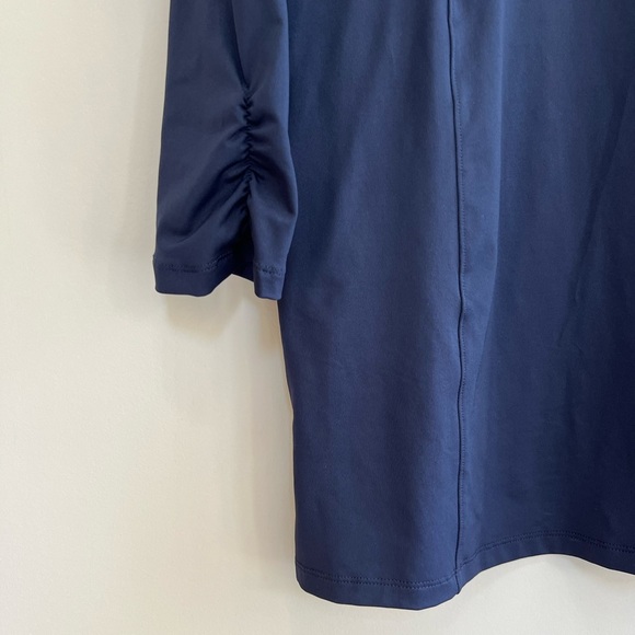 NWT Lady Hagen Solid Navy Blue UV UPF 50+ Long Sleeve Golf Dress, size XL - Picture 6 of 10